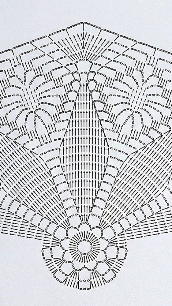 Intricate Lace Fan Crochet Doily Pattern