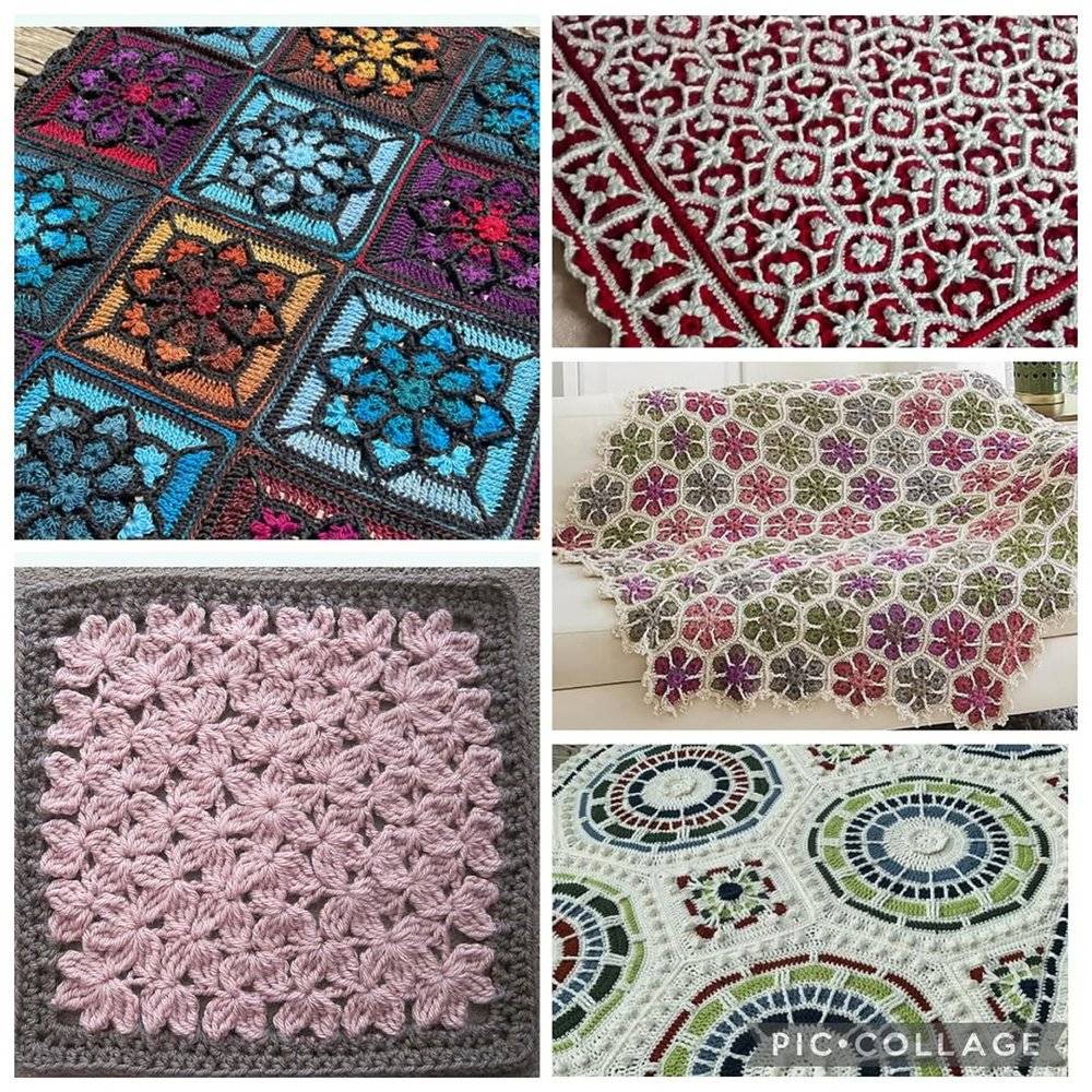 Intricate Stained Glass Crochet Blanket