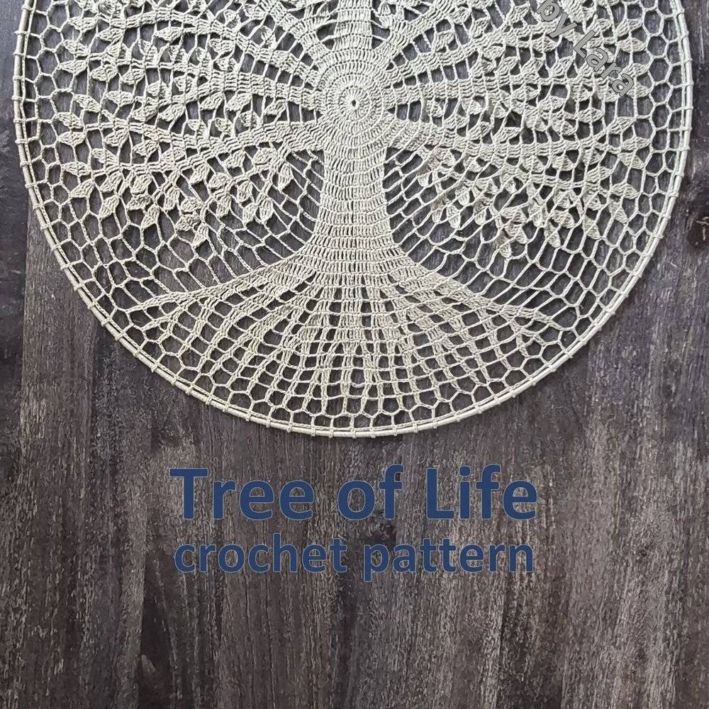 Intricate "Tree of Life" Crochet Mandala