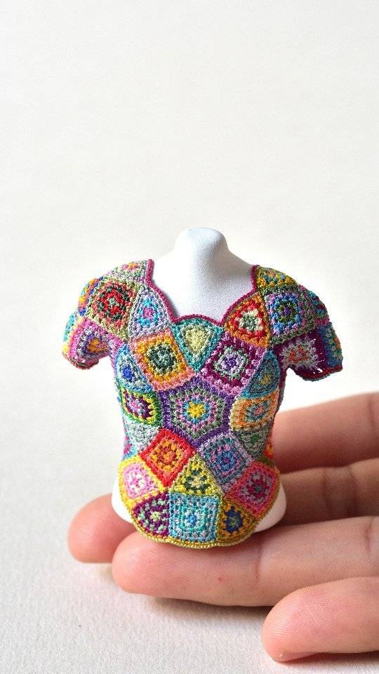 Kaleidoscope Granny Square Crochet Top
