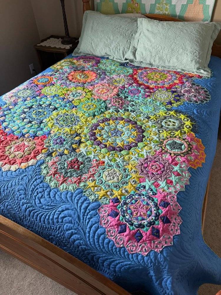 Kaleidoscopic Hexagon Quilt Project