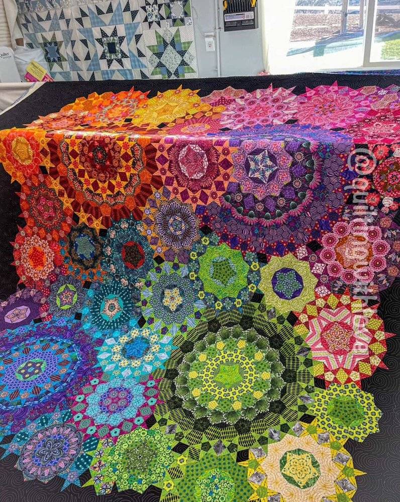 Kaleidoscopic Mandala Quilt Pattern