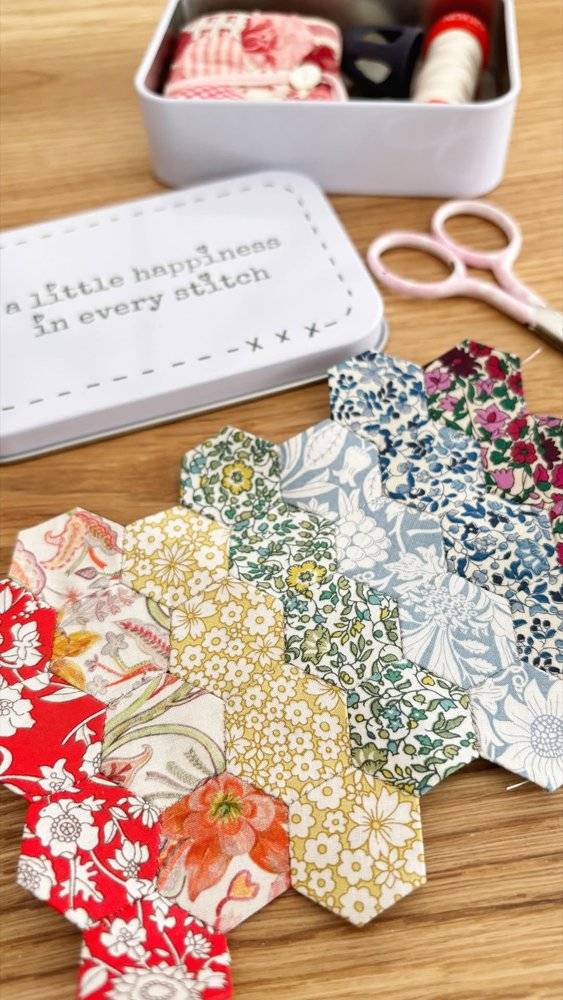 Liberty Fabric Hexagon English Paper Piecing