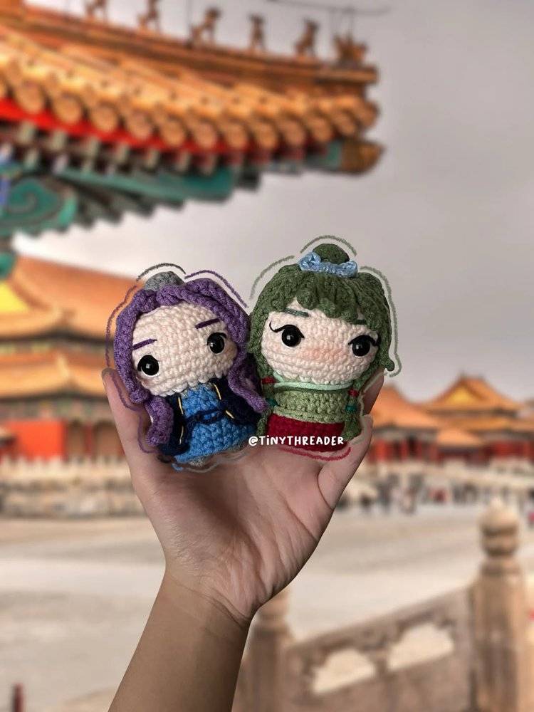 Mao Mao and Adorabat Amigurumi Crochet Duo