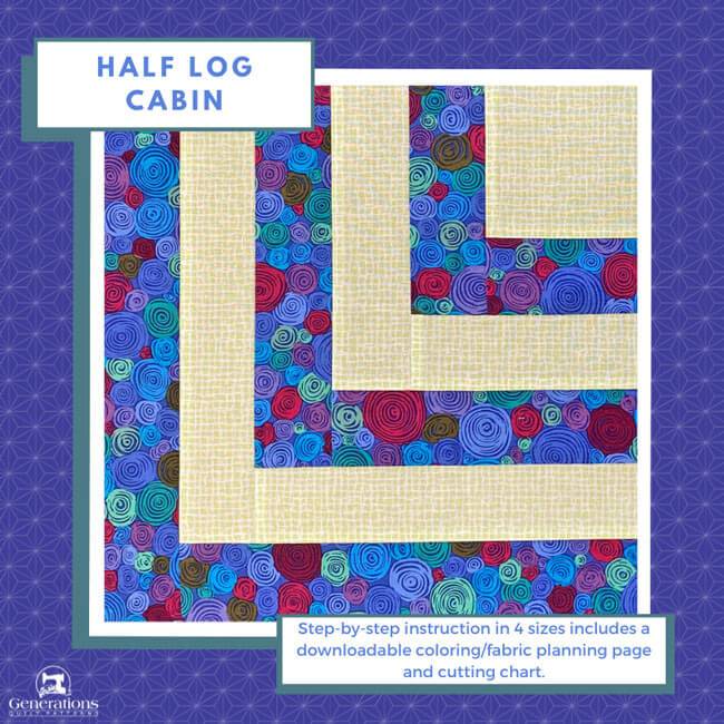 11 Half Log Cabin Quilt Patterns Image