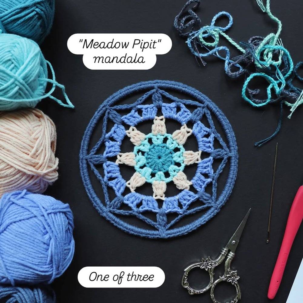 "Meadow Pipit" Crochet Mandala Pattern