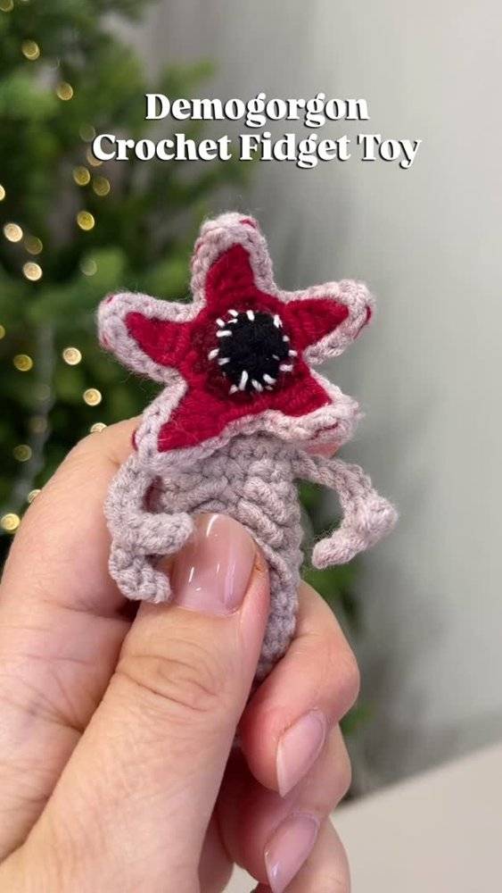 Miniature Demogorgon Amigurumi Fidget Toy