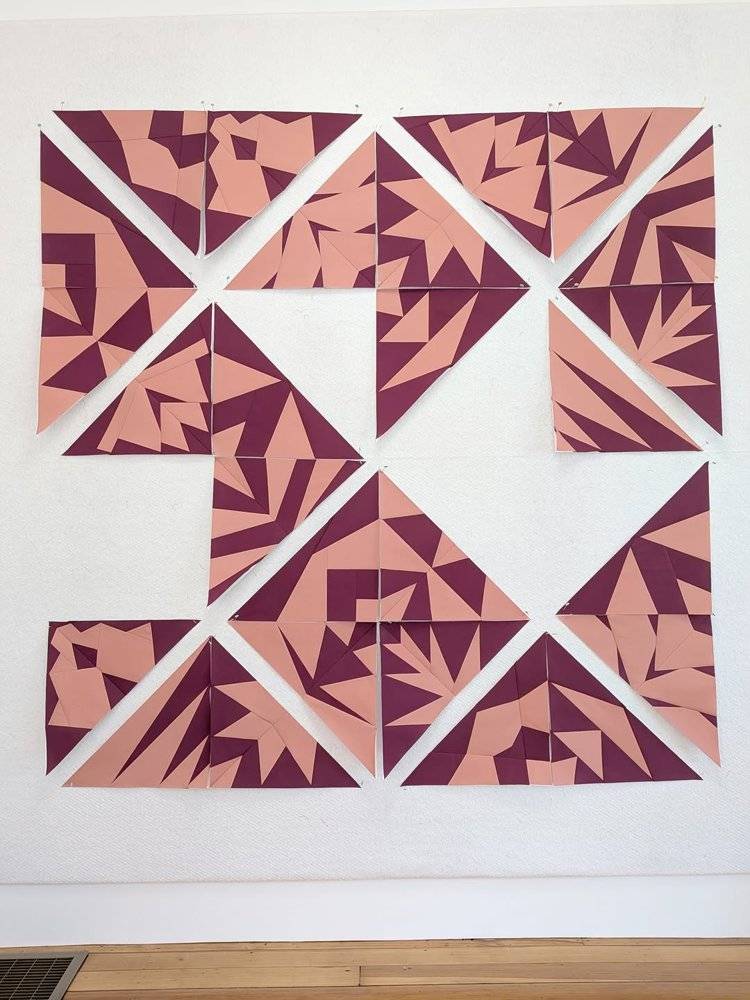 Modern Geometric Paper Piecing Wall Art