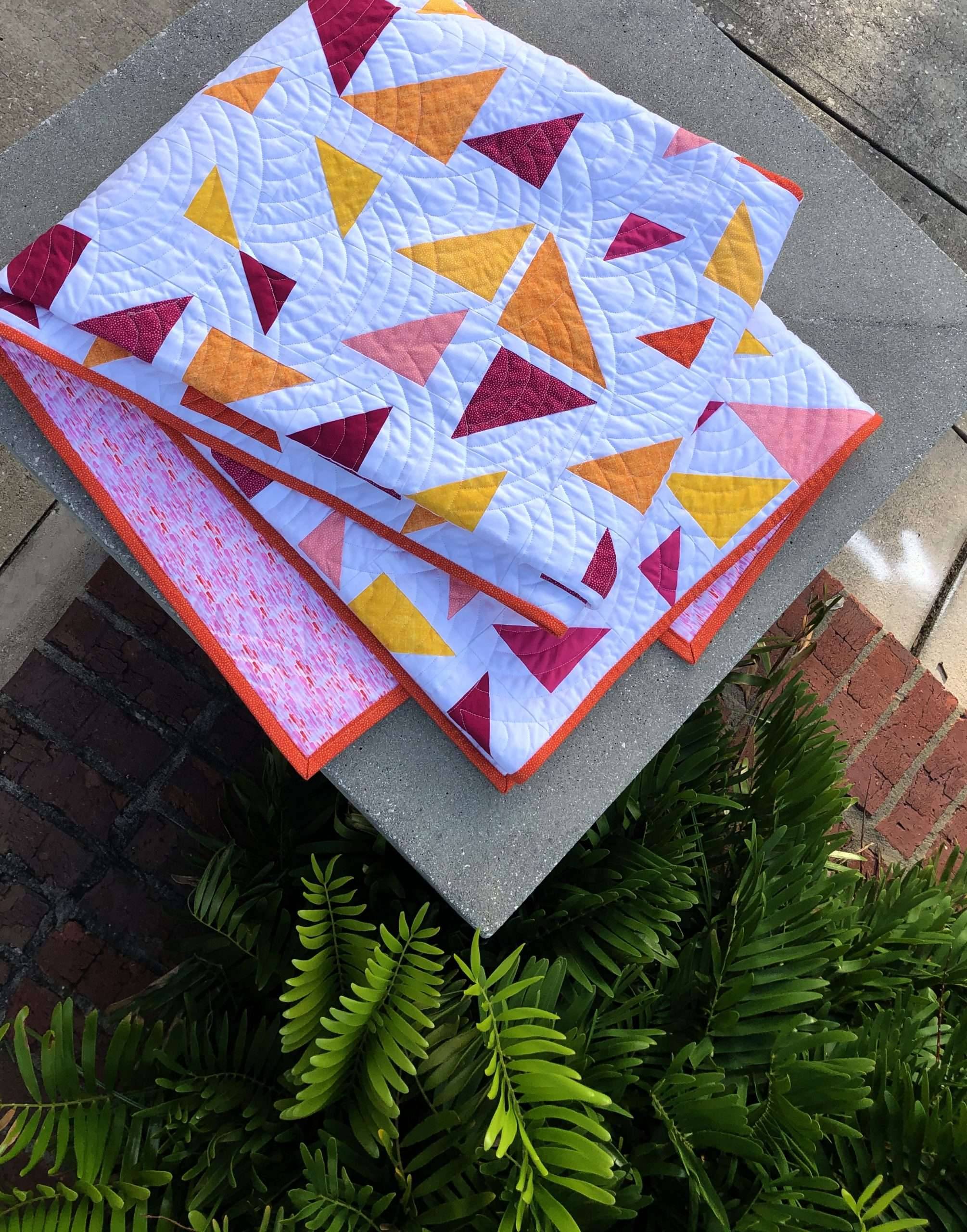 19 Scrappy Half Square Triangle Quilts Patterns Image