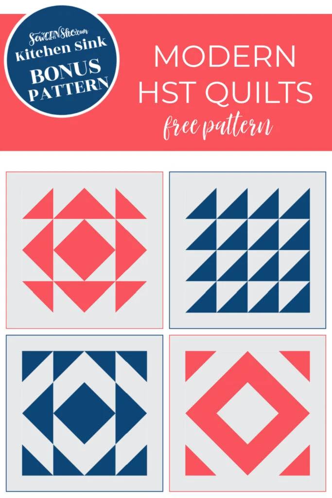 19 Scrappy Half Square Triangle Quilts Patterns Image