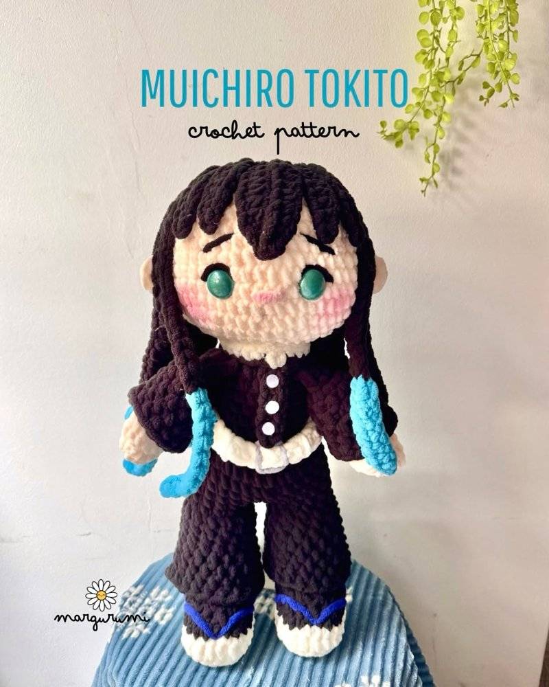 Muichiro Tokito Amigurumi Crochet Doll