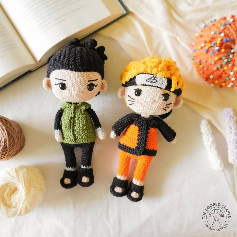 Naruto & Shikamaru Amigurumi Crochet Dolls