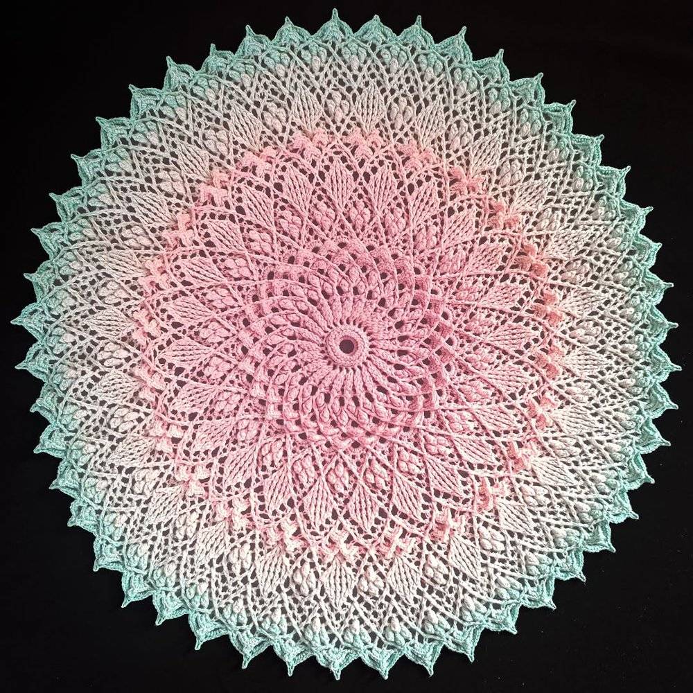 Ombre Mandala Crochet Doily Project