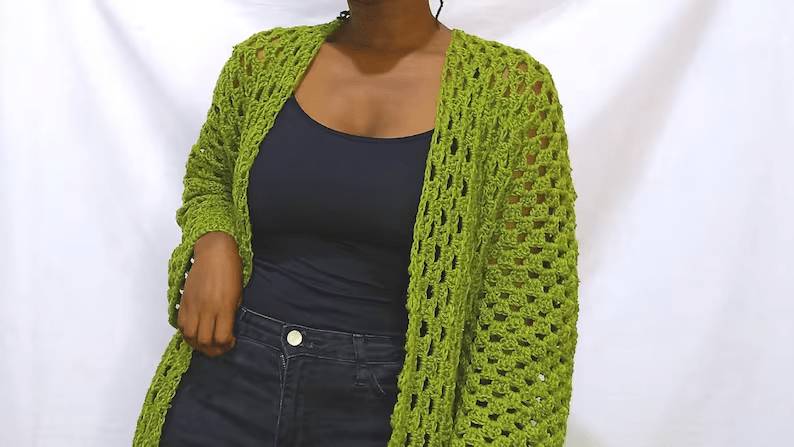 32 Crochet Summer Cardigan For Plus Size Patterns Image