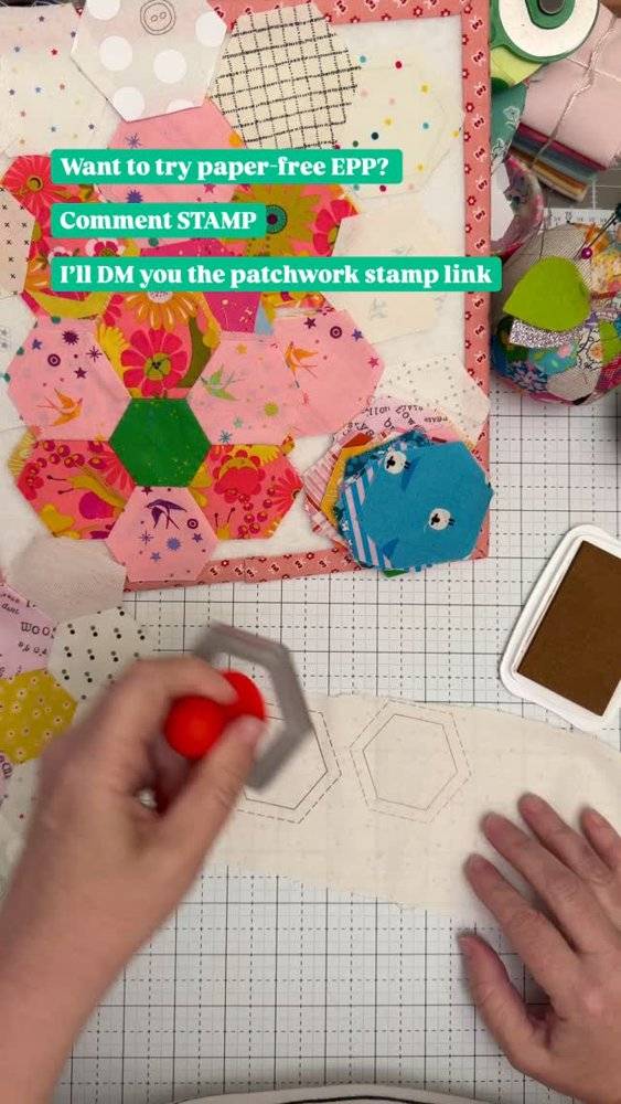Paper-Free EPP Hexagon Quilting Technique