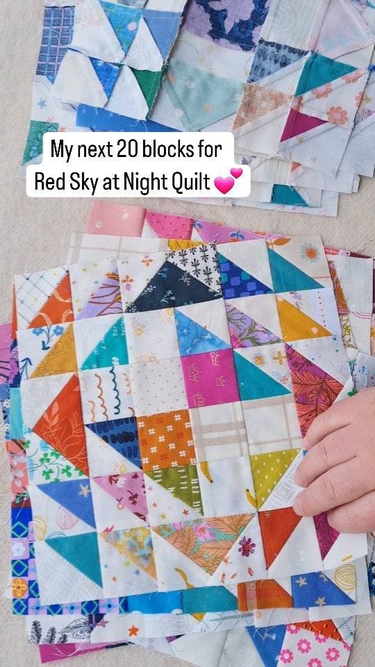 Paper Pieced Quilt Blocks with a Modern Geometric Design