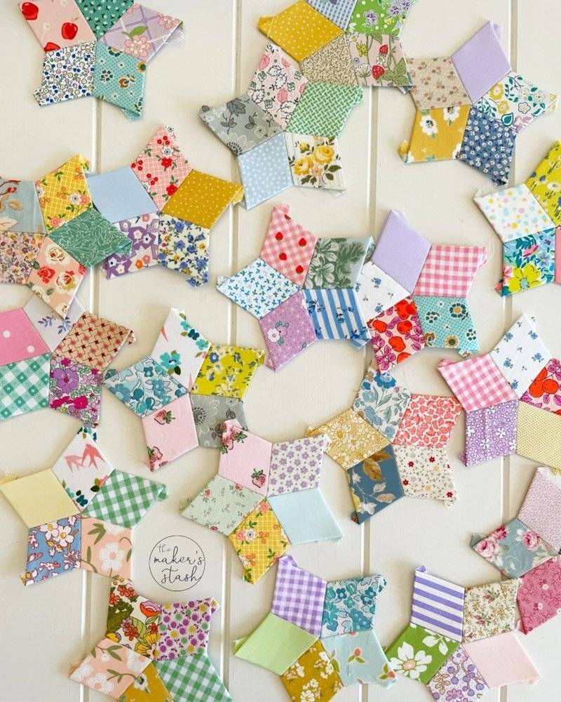 Patchwork Star English Paper Piecing Blocks