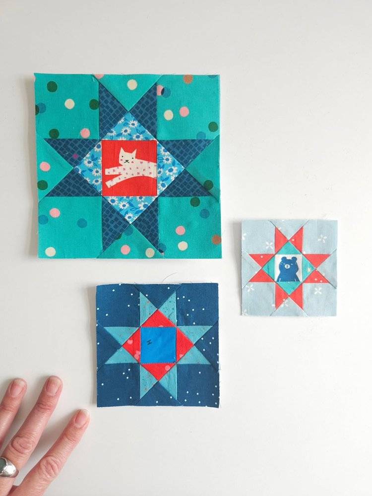 Playful Fabric Paper Piecing Quilt Blocks