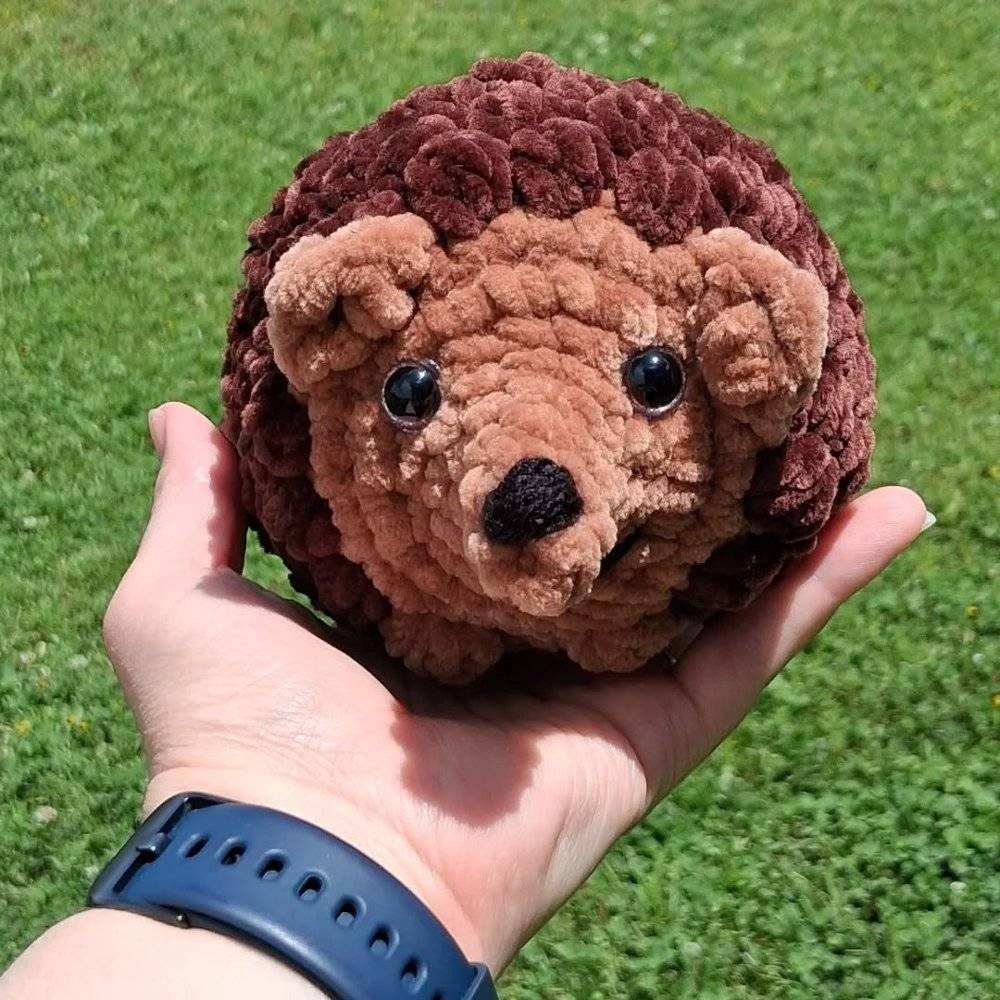 Plush Amigurumi Hedgehog Crochet Toy