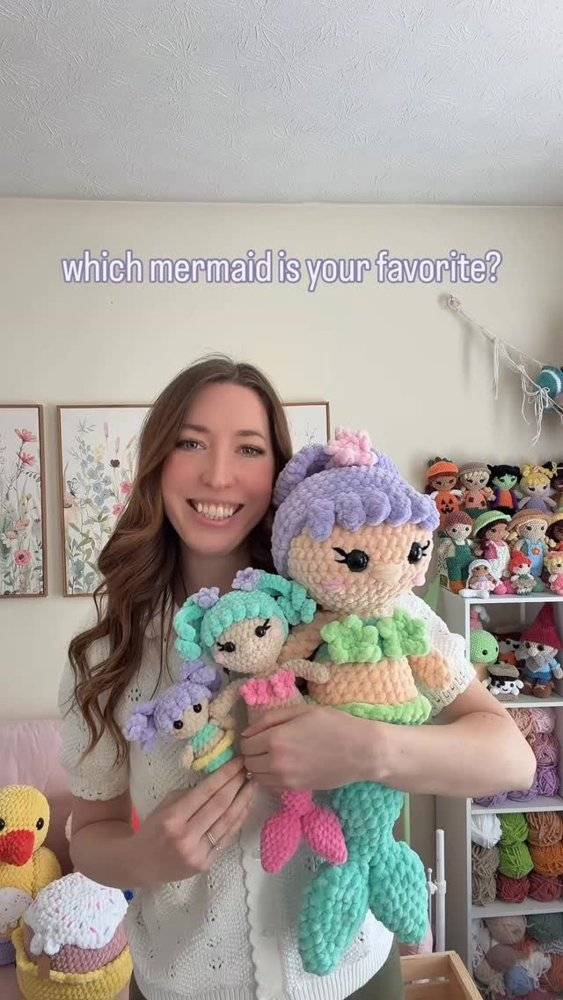Plush Amigurumi Mermaid Dolls
