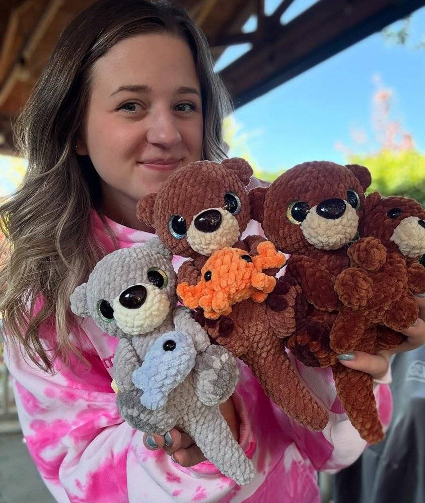 Plush Amigurumi Otter Crochet Critters
