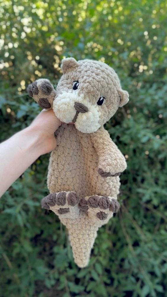 Plush Amigurumi Otter Crochet Toy