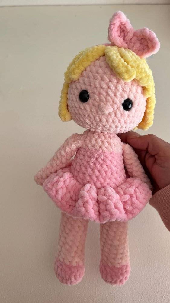 Plush Ballerina Doll Crochet Project