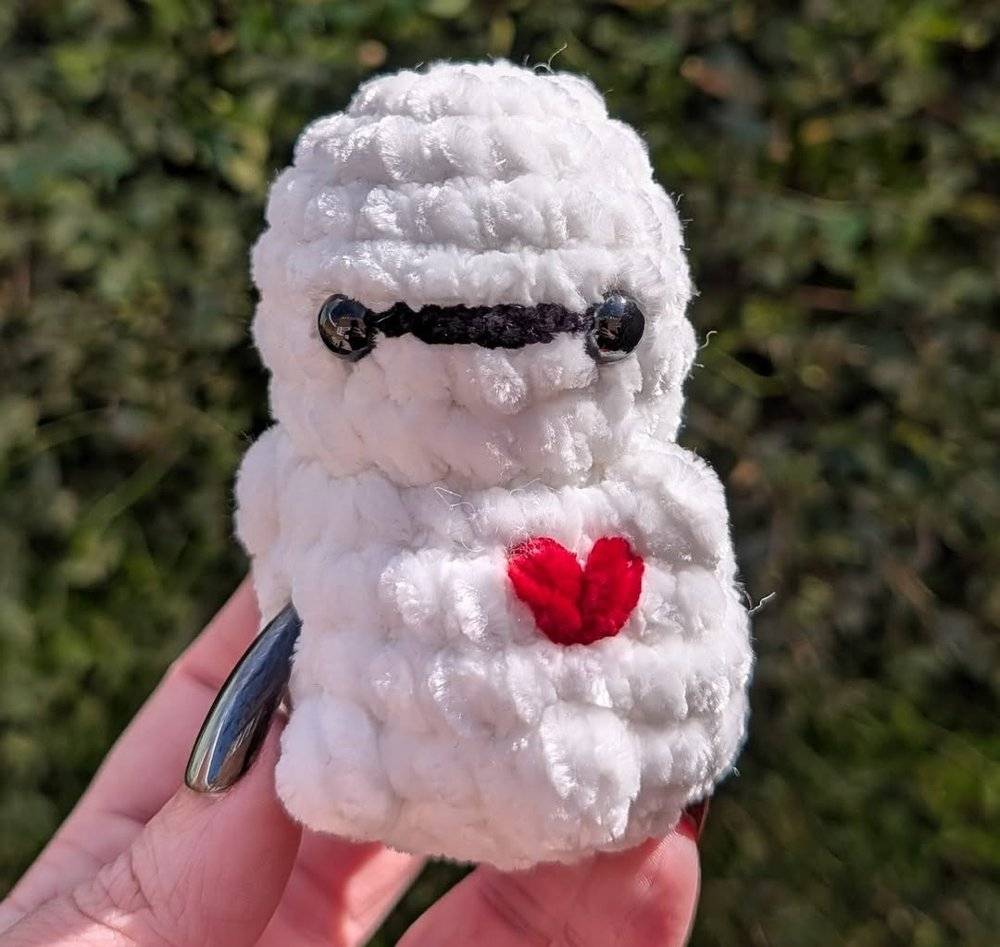 Plush Crochet Baymax Amigurumi Figure