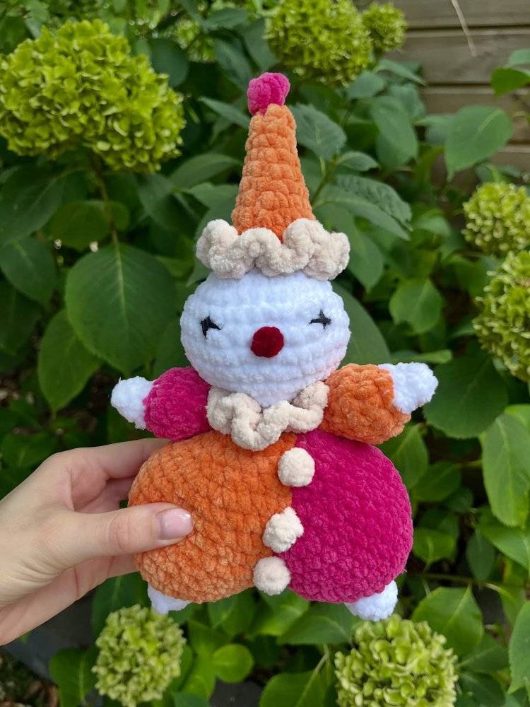 Plush Crochet Clown Amigurumi