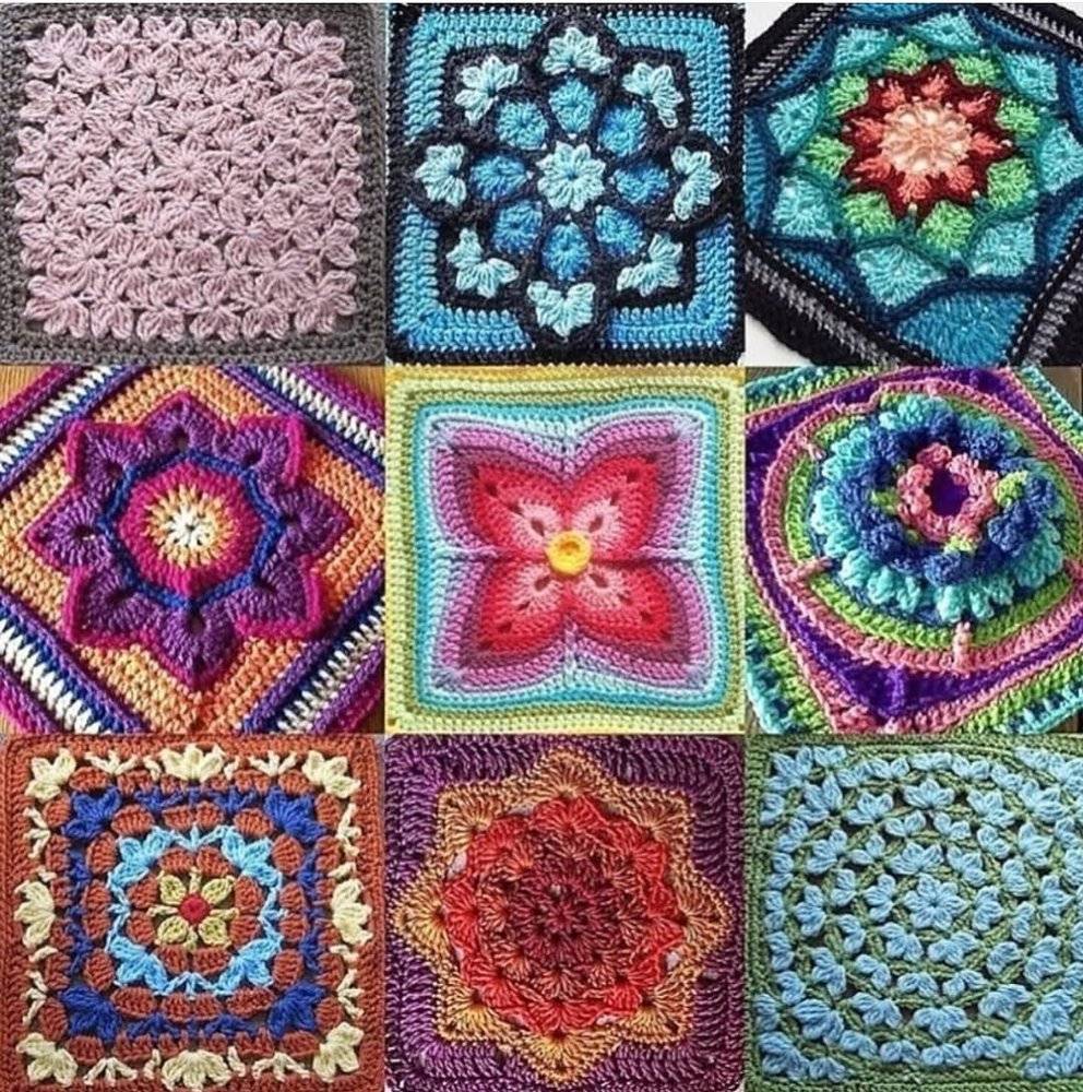 Radiant Floral Crochet Motifs