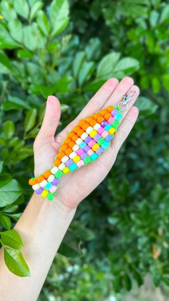 Rainbow Pony Bead Seahorse Craft