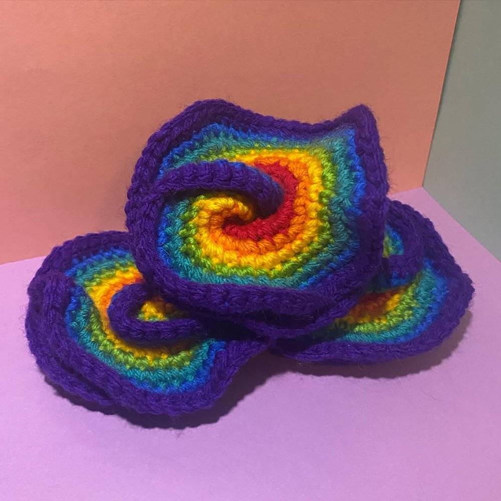 Rainbow Spiral Crochet Fidget Toys