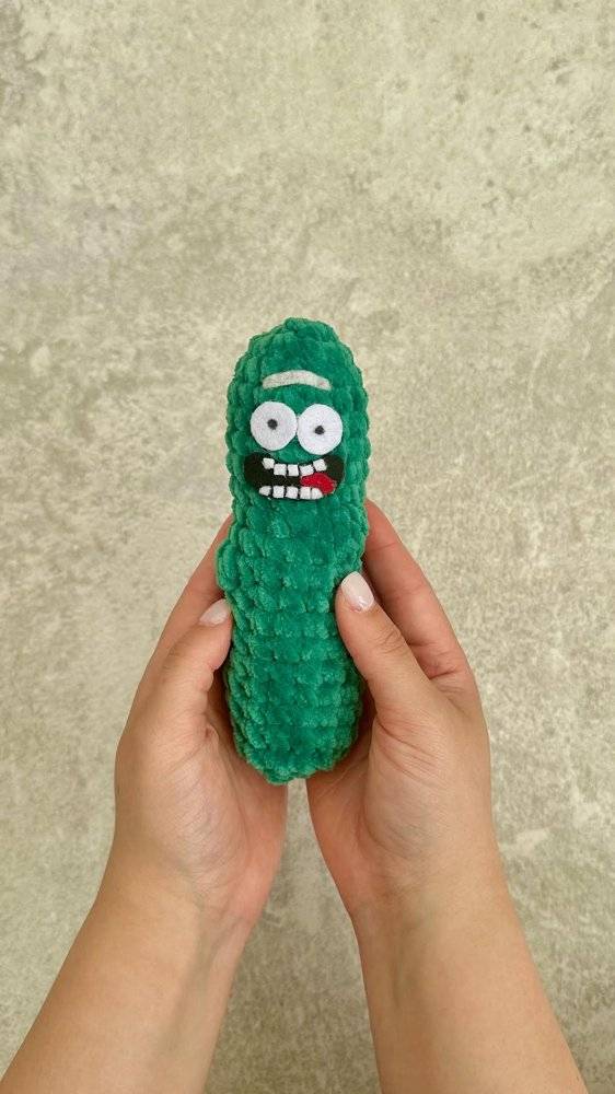 Rick and Morty Pickle Fidget Toy Crochet Pattern