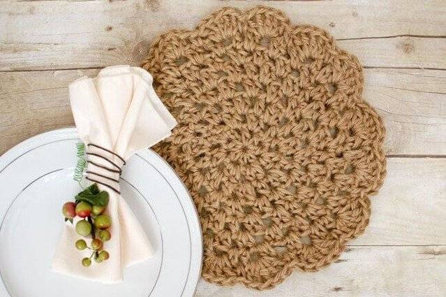 Rustic Crochet Jute Potholder Pattern