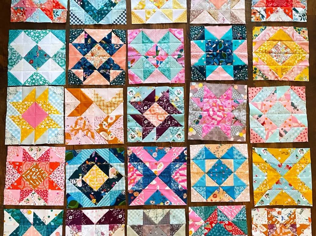 19 Scrappy Half Square Triangle Quilts Patterns Image