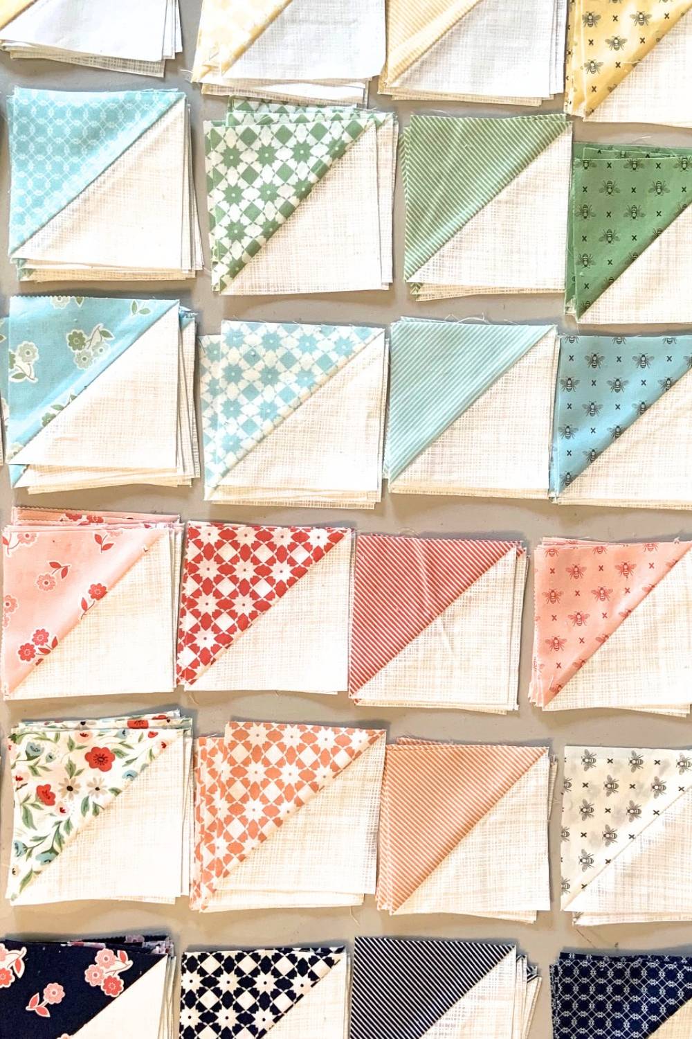 19 Scrappy Half Square Triangle Quilts Patterns Image