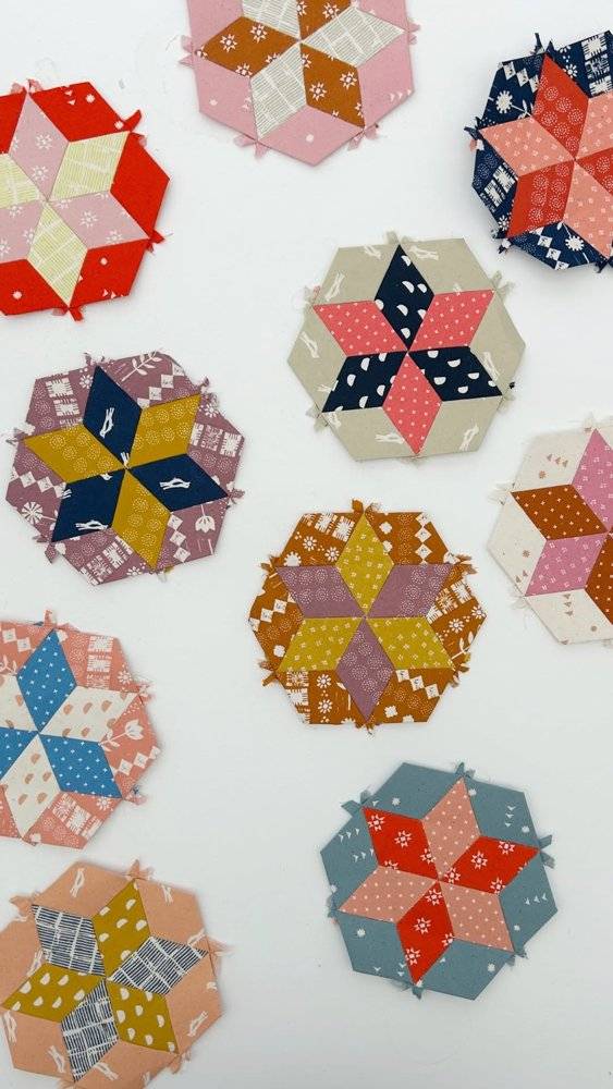 Scrappy Hexagon English Paper Piecing Projects