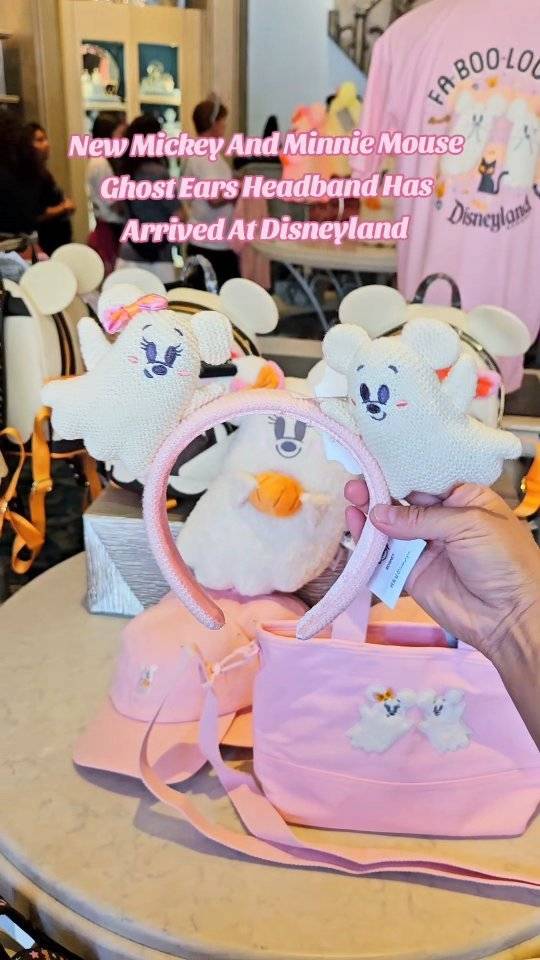 Spooky Crochet Mickey & Minnie Ghost Ears