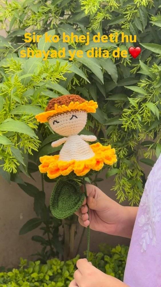 Sunflower Fairy Doll Crochet Pattern