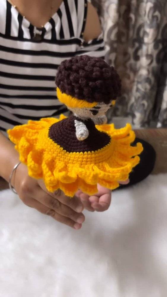 Sunflower Fairy Doll Crochet Pattern