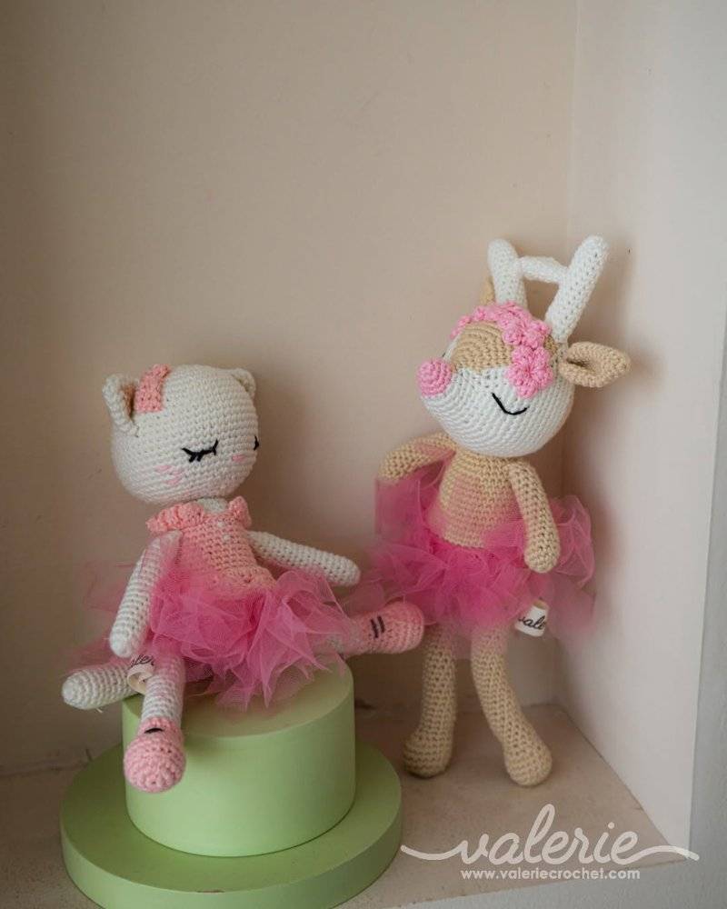 Sweet Crochet Ballerina Dolls with Tulle Skirts