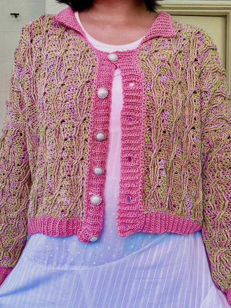 Sweetheart Lace Crochet Cardigan