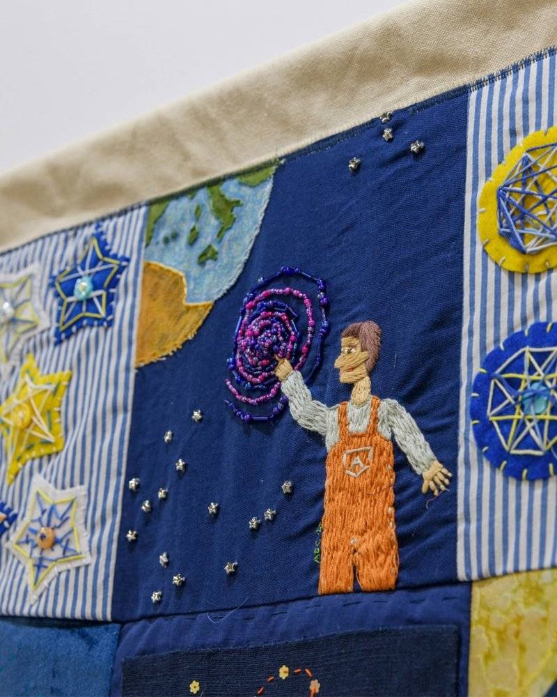 Textured Fabric Collage Quilt