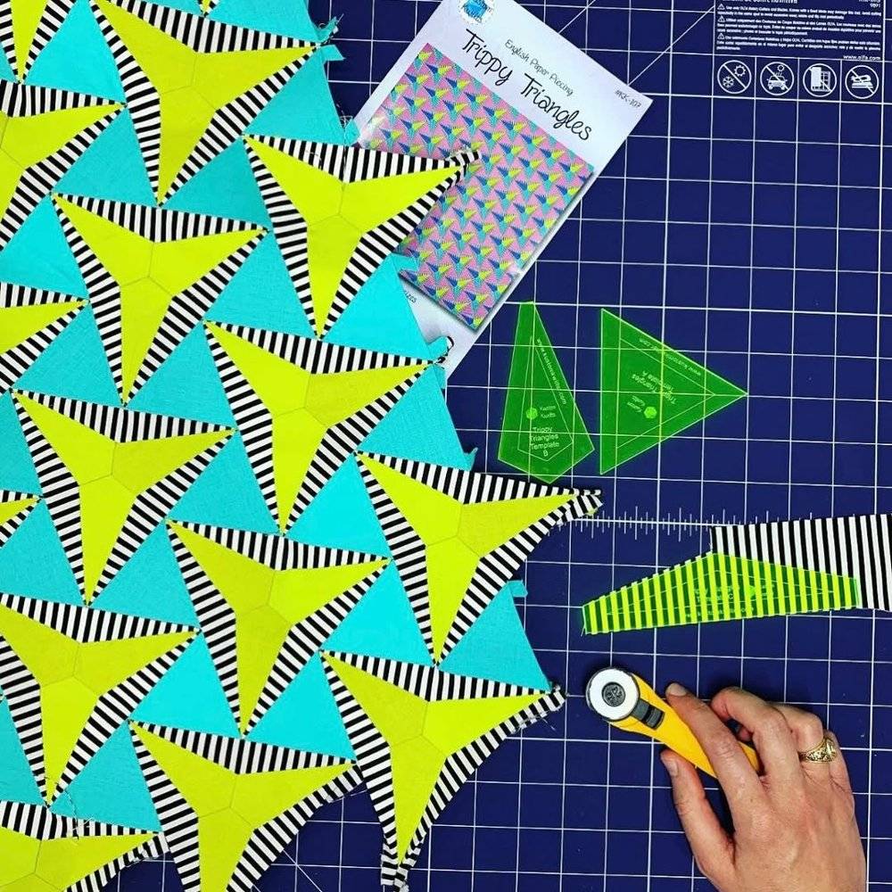 Trippy Triangles English Paper Piecing Quilt