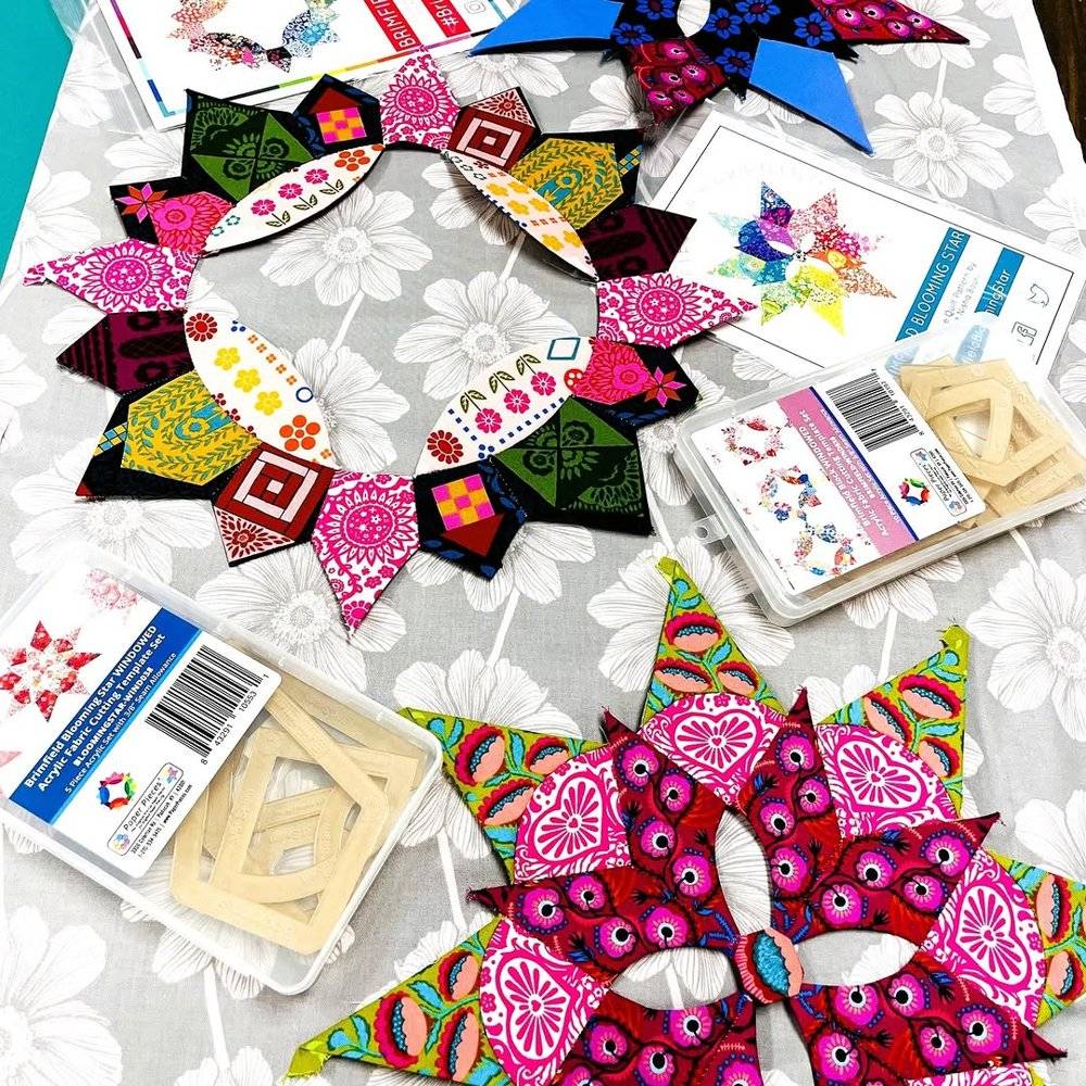 Vibrant English Paper Piecing "Blooming Star" Project