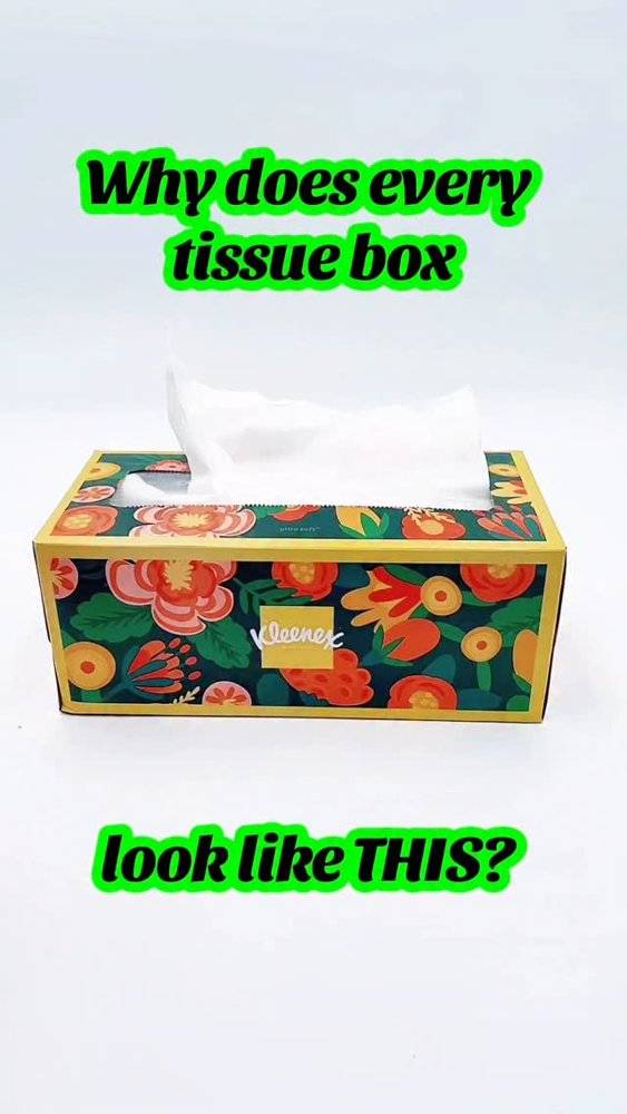 Vibrant Floral Crochet Tissue Box Cover