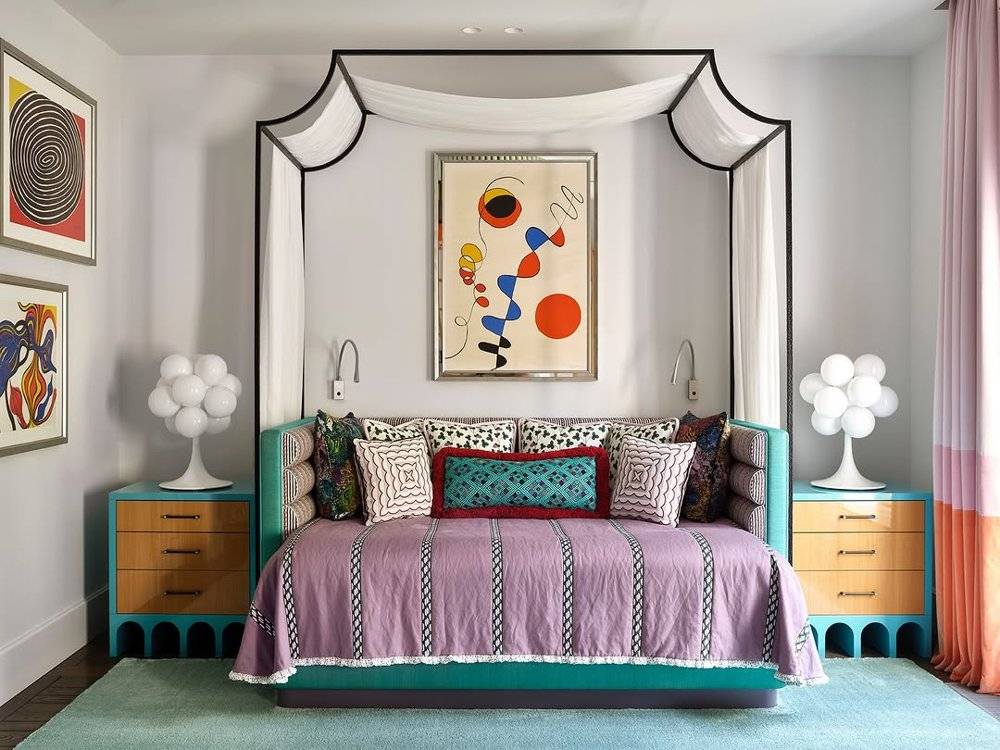Vibrant Geometric Crochet Pillow Cover