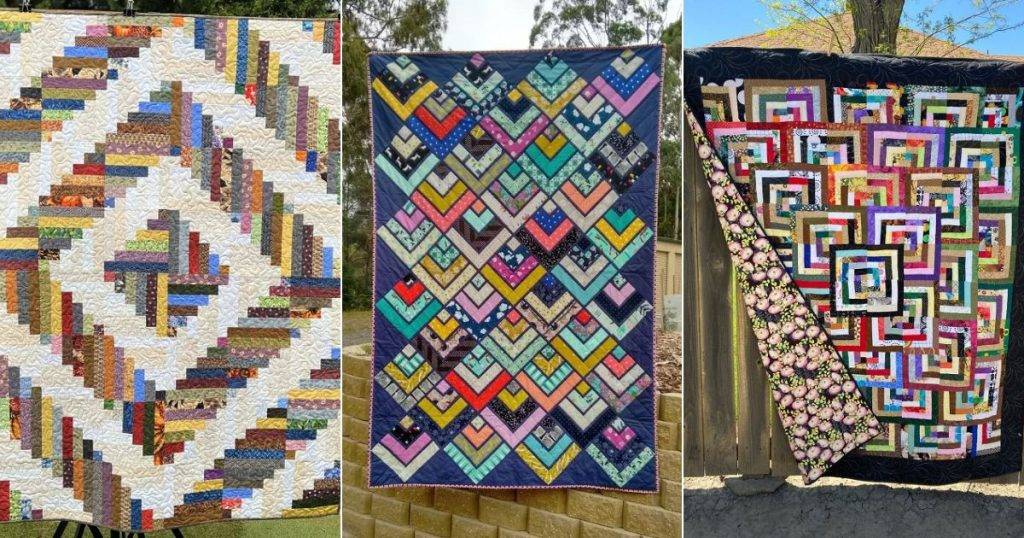 11 Half Log Cabin Quilt Patterns Image