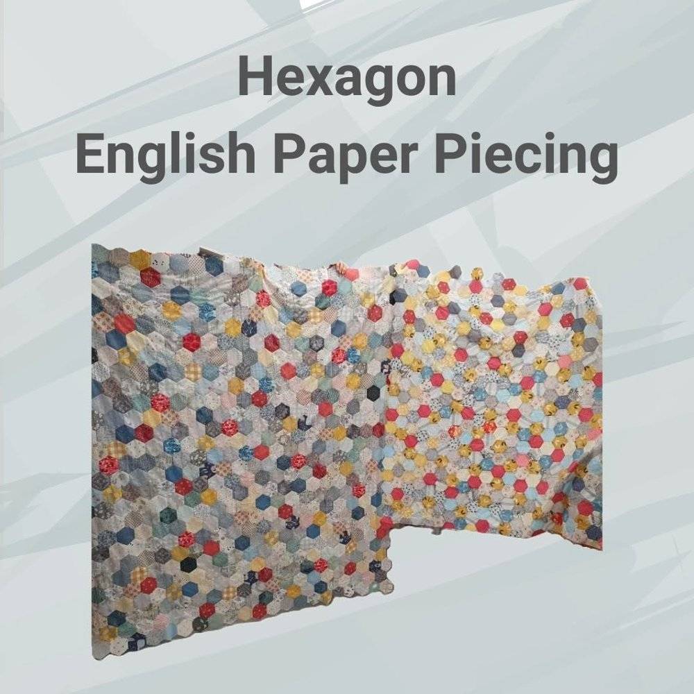 Vibrant Hexagon English Paper Piecing Quilt