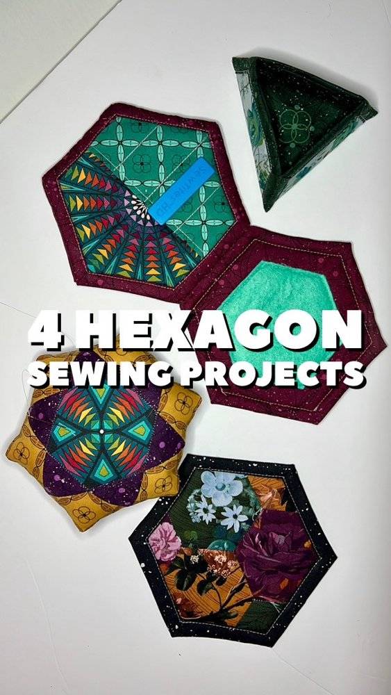 Vibrant Hexagon Sewing Projects